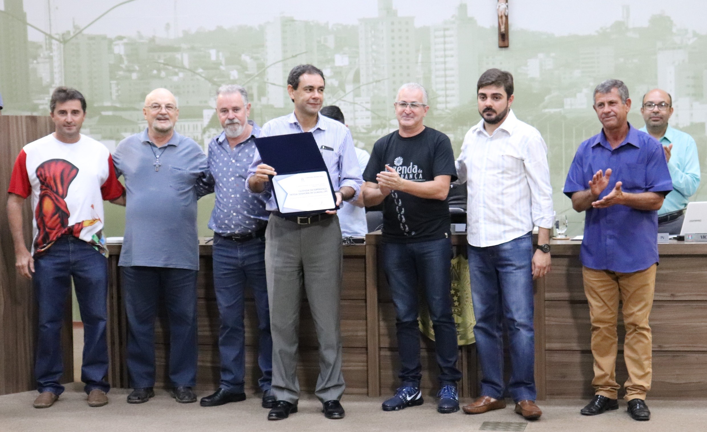 Imagem 1 da notícia: Fazenda da Esperança recebe homenagem na Câmara